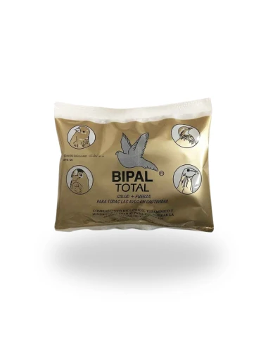 suplemento BIPAL TOTAL SOBRE para aves, vitaminas, minerales y aminoácidos bolsa 500 gr.